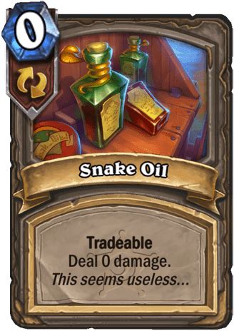 snake oil card hearthstone